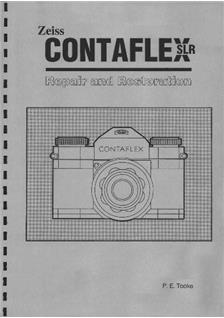 Zeiss Ikon Contaflex 1 manual. Camera Instructions.